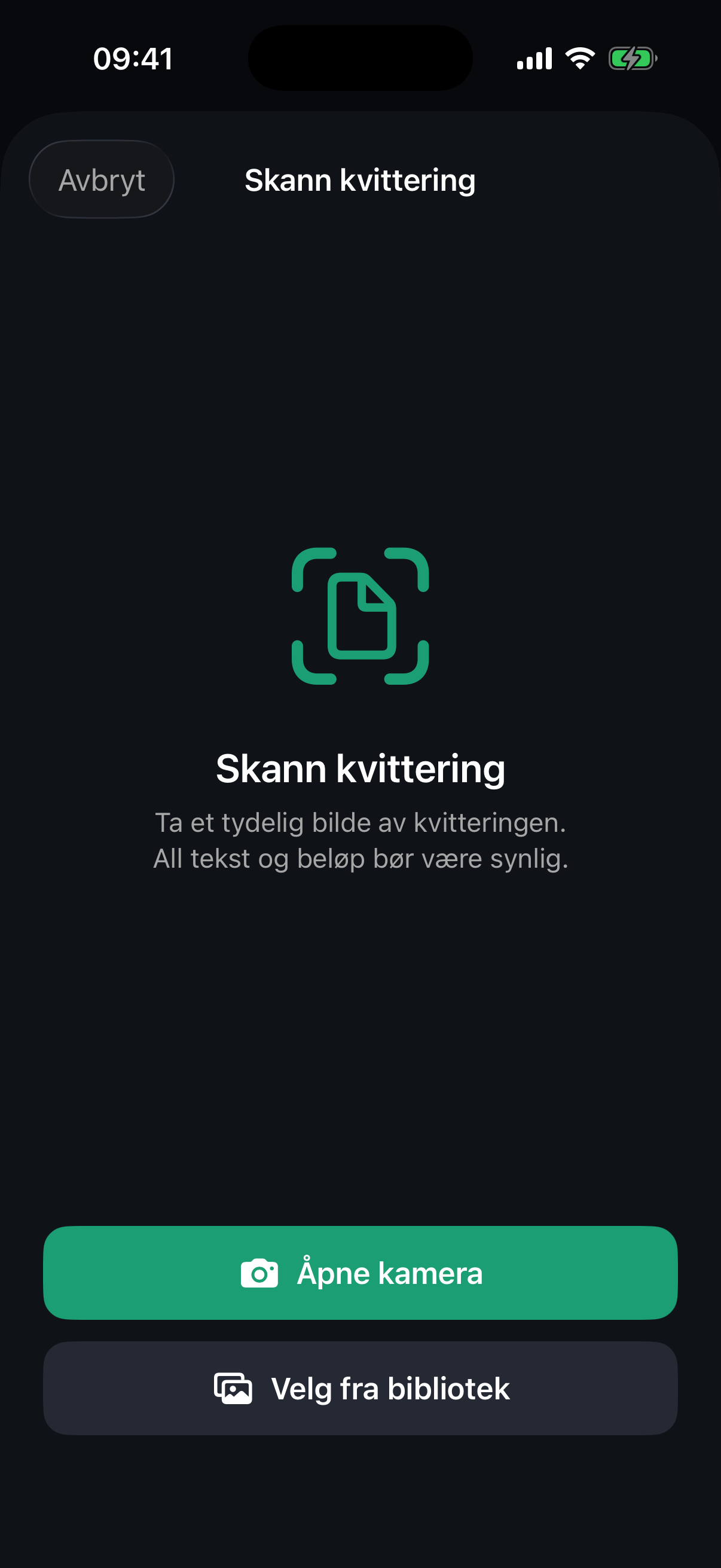 Rekna skann kvittering